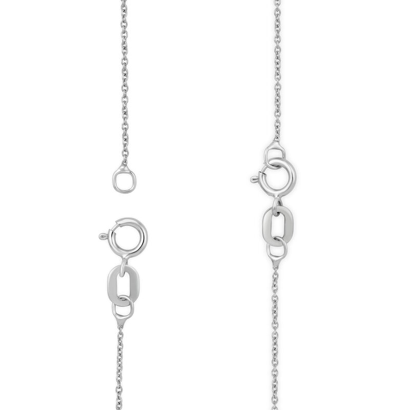 Lab Grown Diamond 3/8 ctw. Station Necklace in Sterling Silver image number null